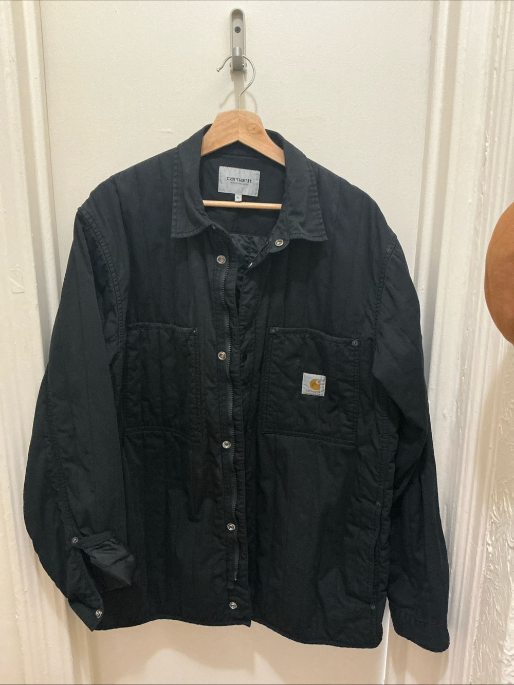 Carhartt WIP Skyler Shirt Jac XL Black Quilted